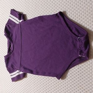 Purple and White Infant/Toddler Onesie - Size 12-18 months